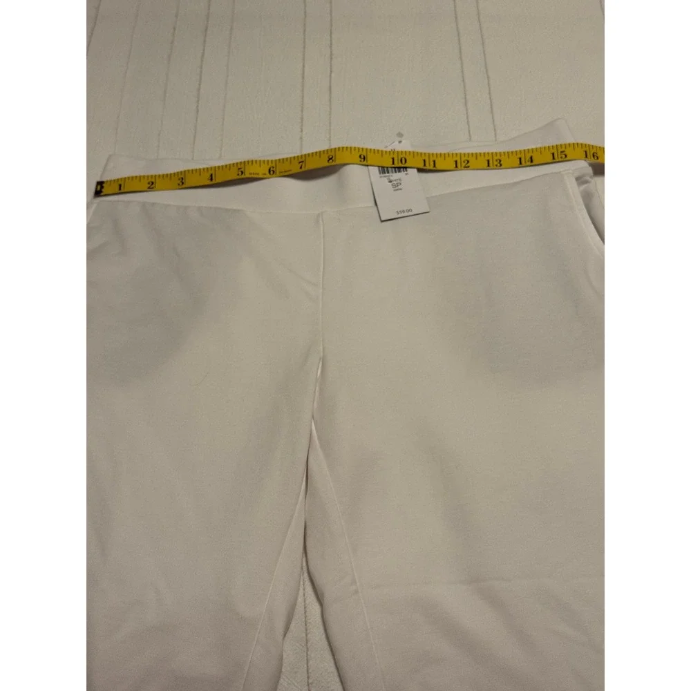 J. Jill White Ankle Pants Petite Small SP Pull On Tapered Leg Trousers 192652 - Picture 5 of 6